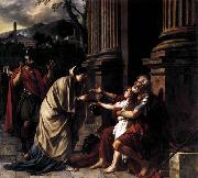Jacques-Louis  David Belisarius Receiving Alms oil on canvas
